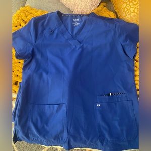 Koi Royal blue scrub set, Jogger style pants